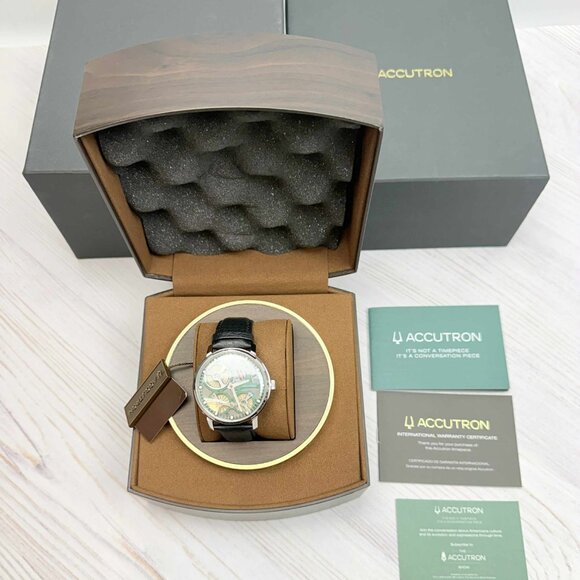 Accutron Electrostatic Spaceview 2020 Gray/Green 2ES6A001 - Picture 7 of 13